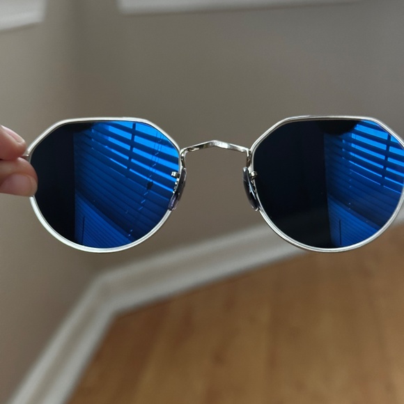 Oliver Peoples OV 1228T Round Silver Reflective Custom frames